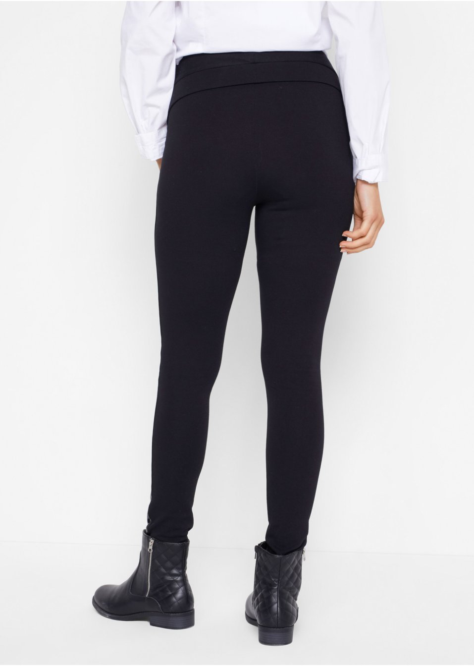Legging de grossesse en Punto di Roma avec empiècement