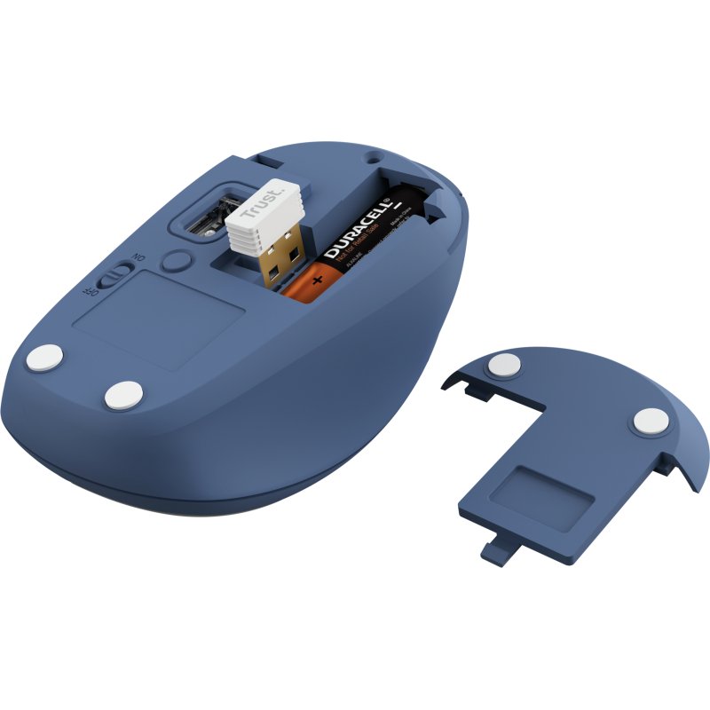 Trust Yvi+ souris Universel Ambidextre RF sans fil + Bluetooth Optique 1600 DPI