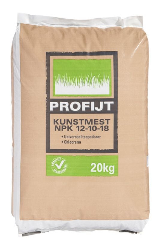 Profijt Kunstmest NPK 12-10-18 - minerale meststof - 400 m2 - 20 Kilogram
