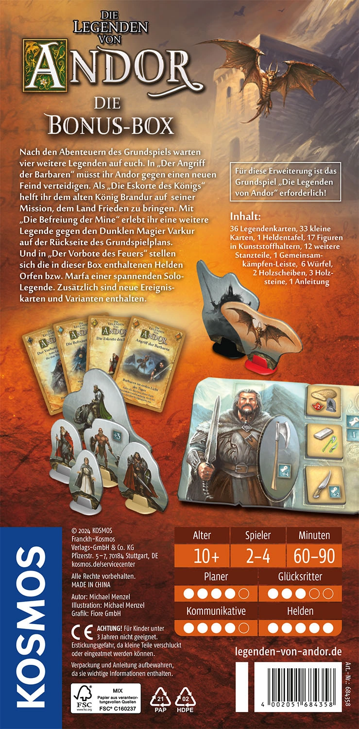 Brettspiel ANDOR - DIE BONUS BOX