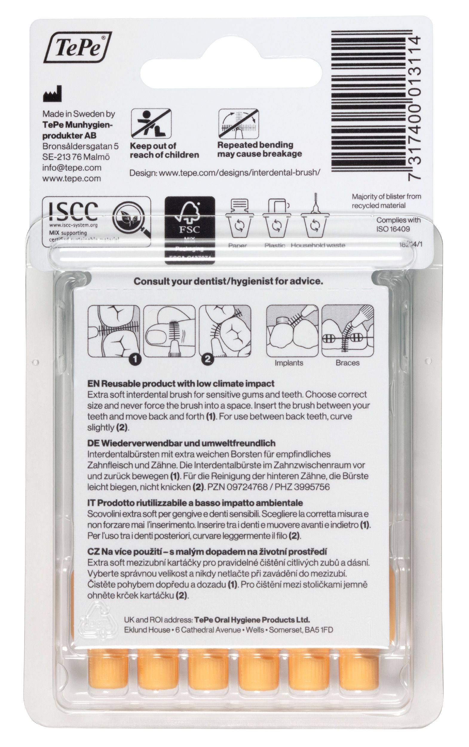 TePe Interdentalbürste Extra Soft 0,45 - 0,7 mm