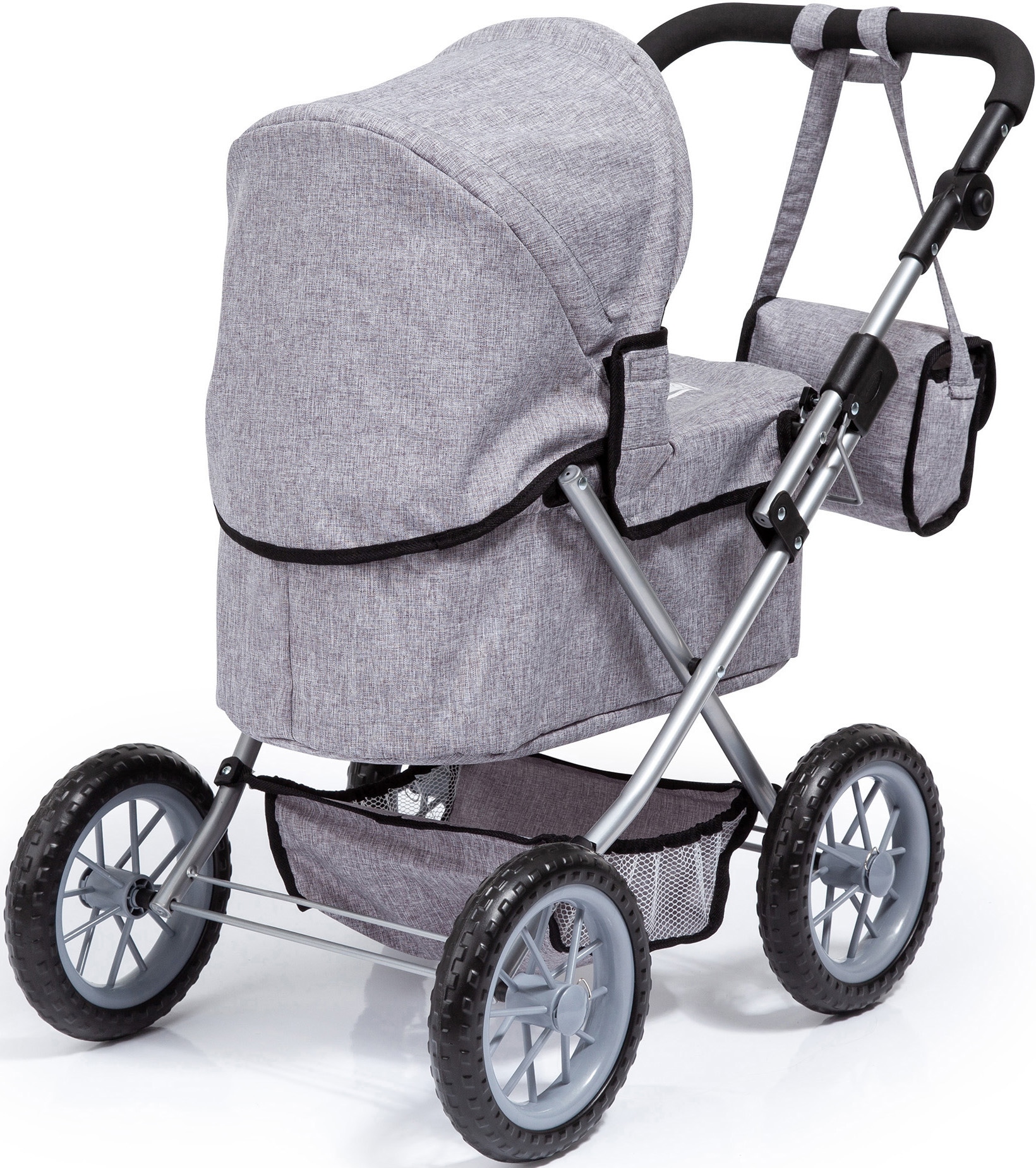 Bayer Puppenwagen »Trendy, grau« mit Wickeltasche
