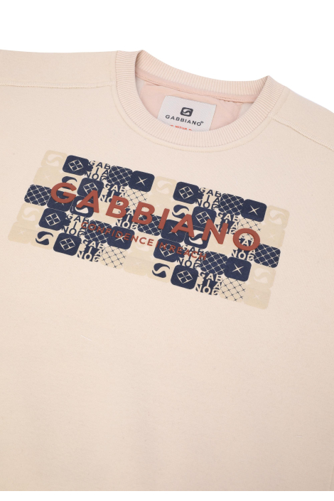 Gabbiano beige heren sweater
