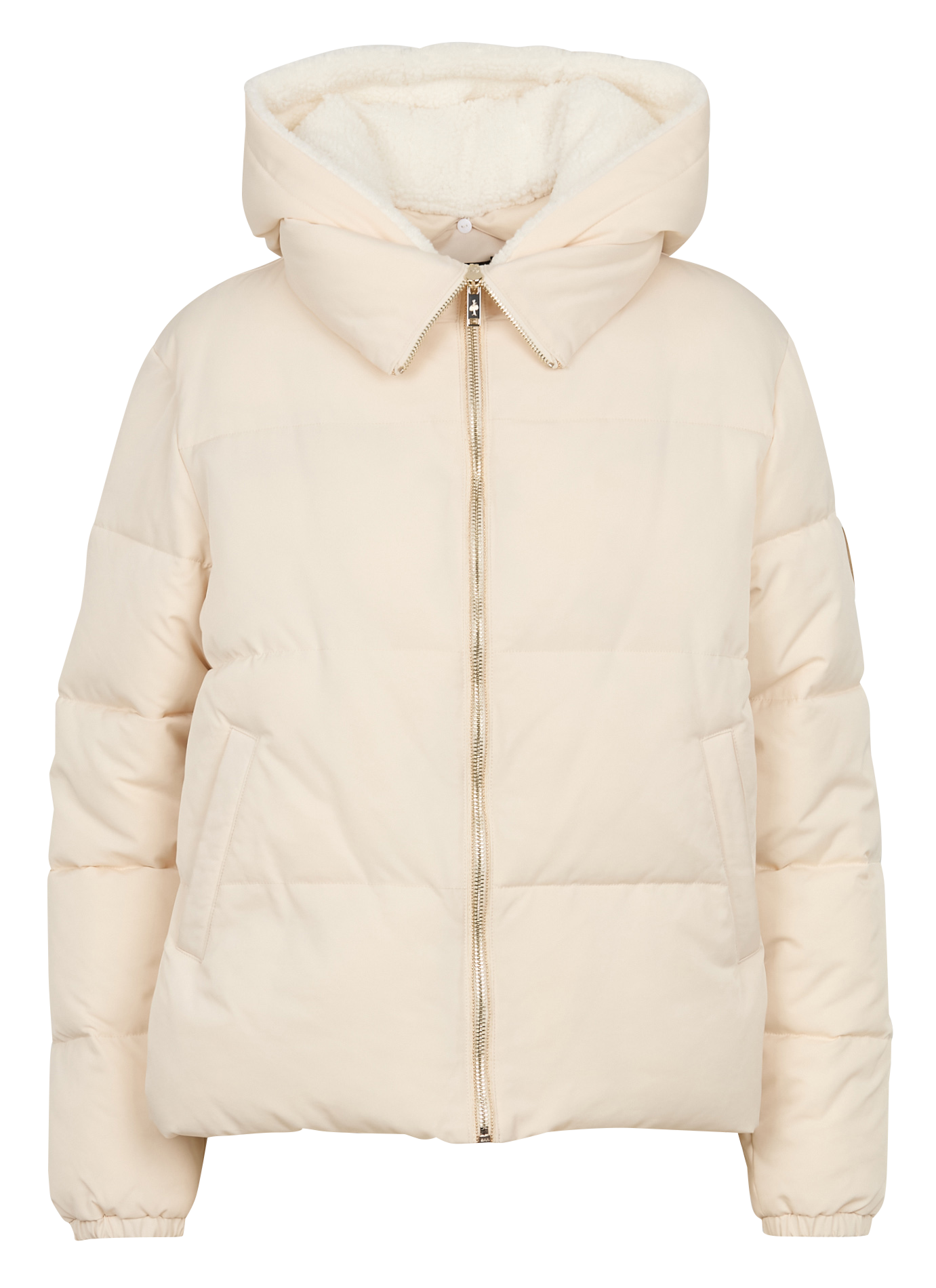 DAYTON - Doudoune courte col montant à capuche| Blanc