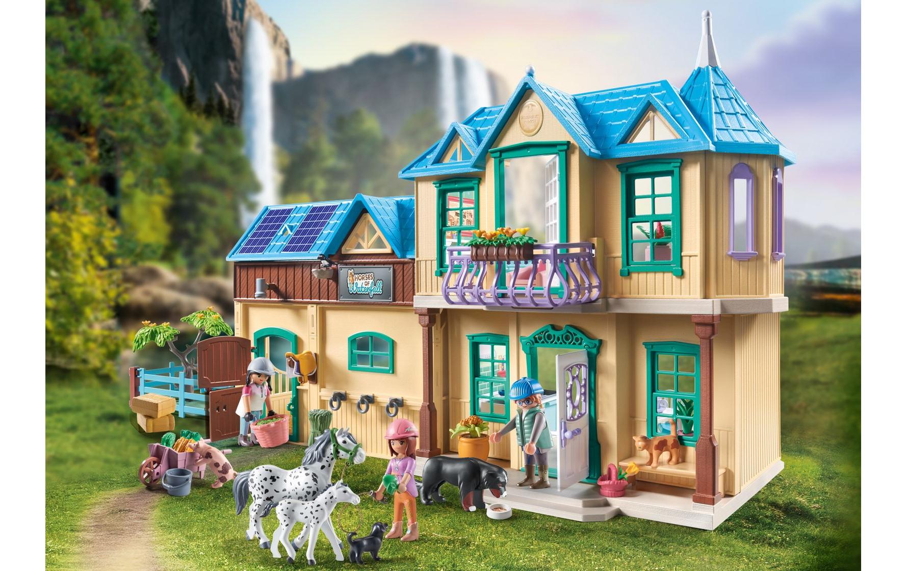 Horses of Waterfall Ranch 71351<br>Liebevoll gestaltetes Pferde-Spielset