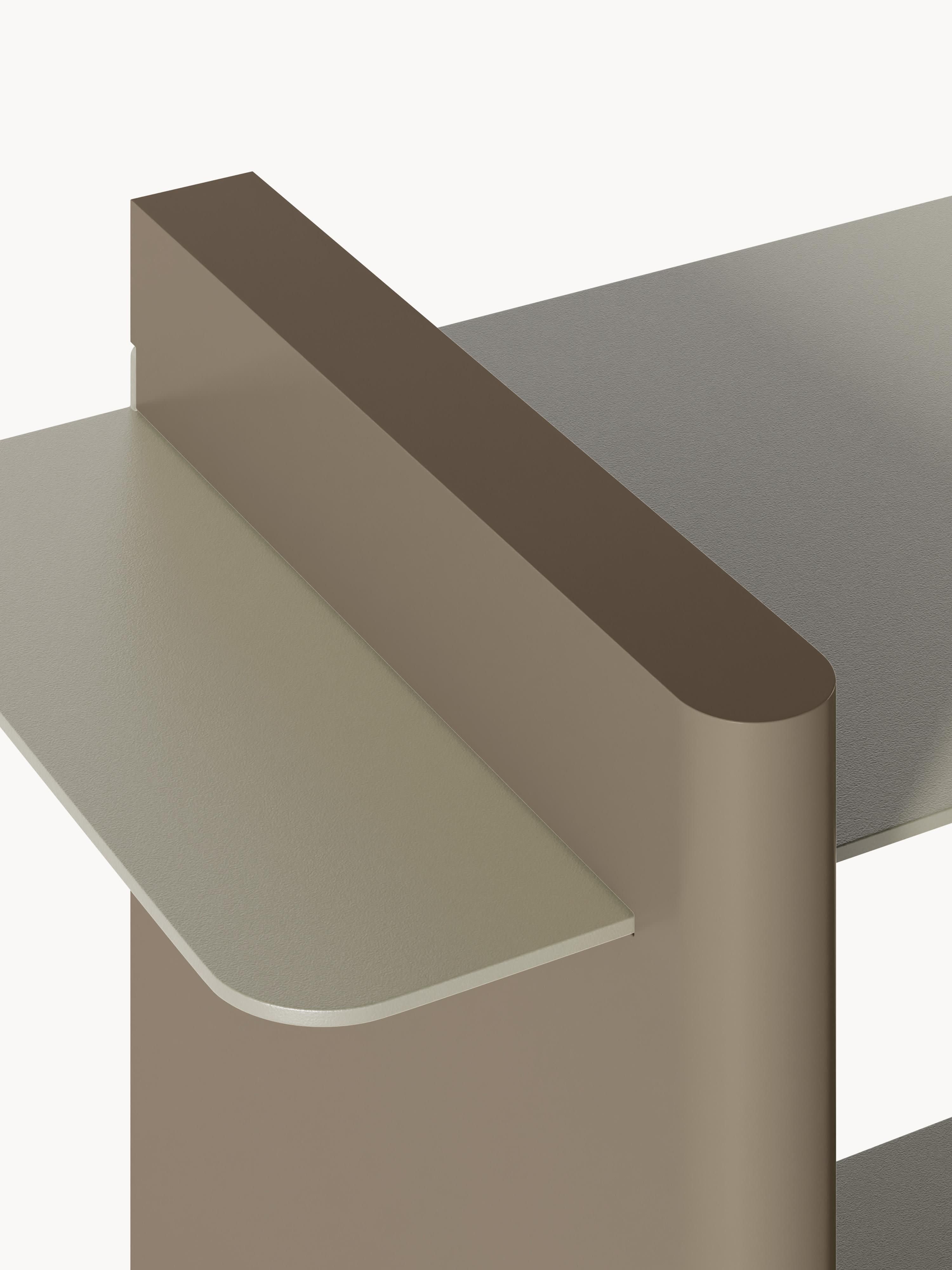 Wandkast Rami met metalen elementen