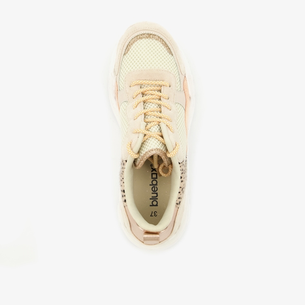 Blue Box dames dad sneakers met dierenprint