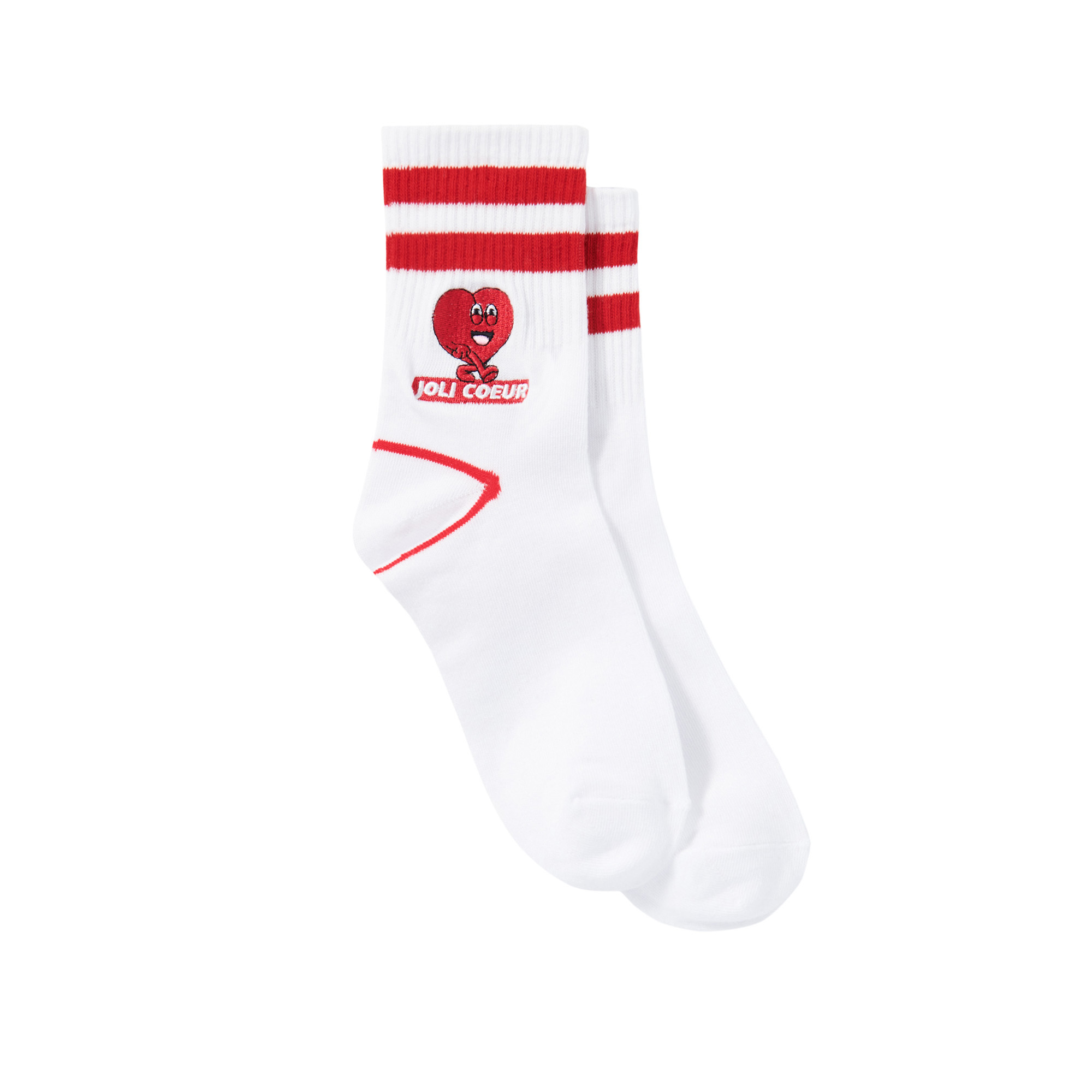 Chaussettes à motifs coeurs