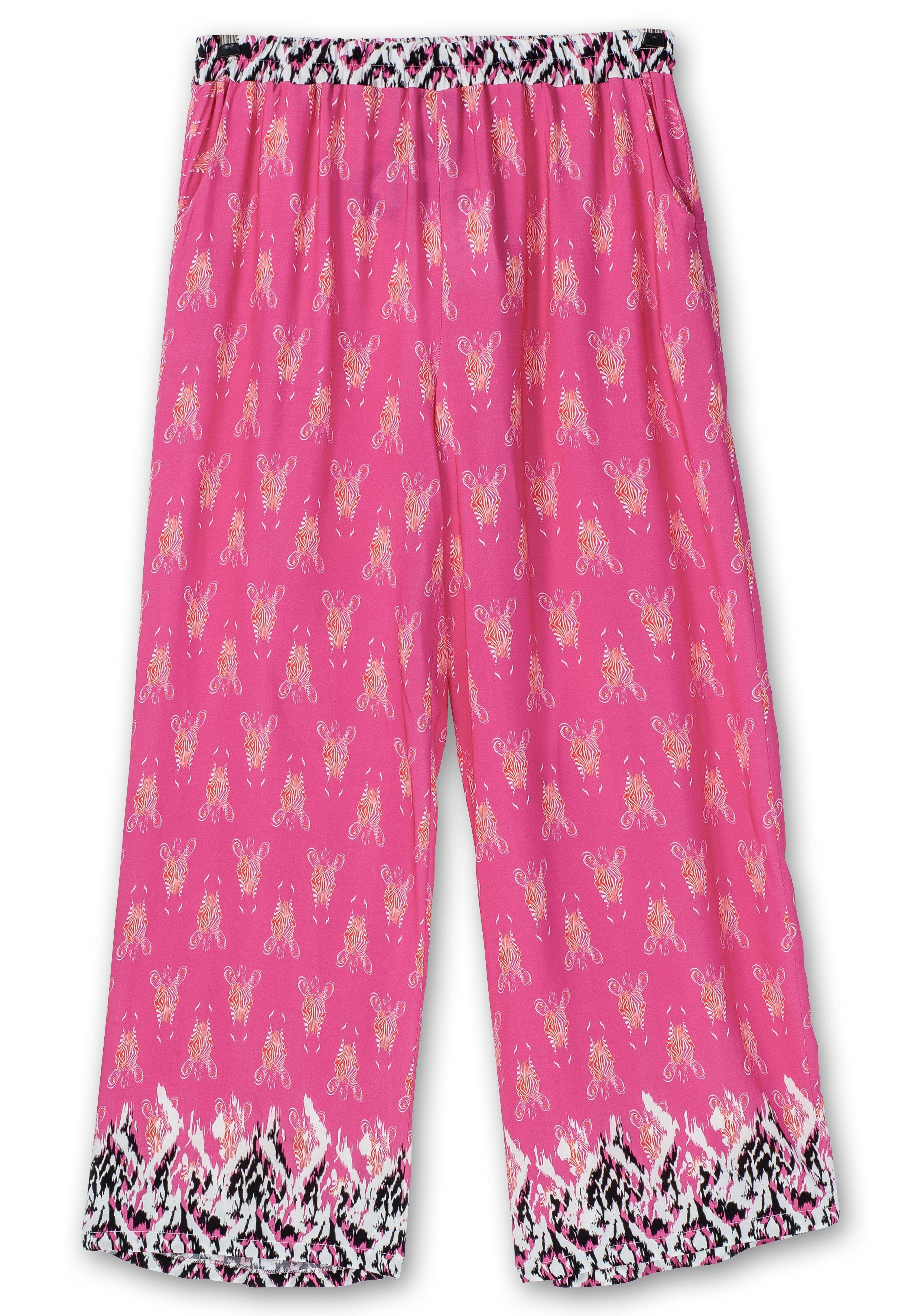 Weite Hose mit Alloverdruck und Gummibund