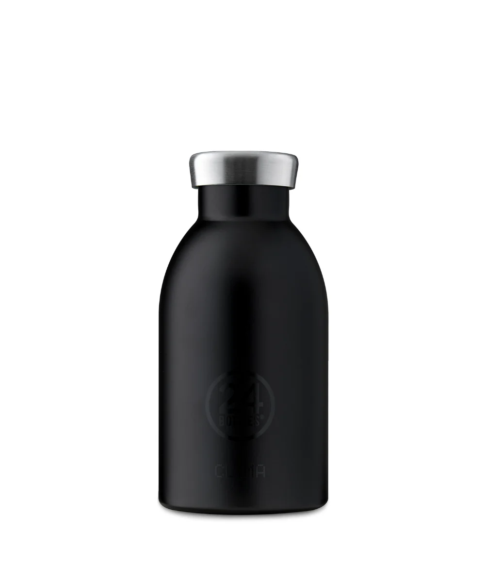 24Bottles  Urban Stone Finish flaske, Tuxedo Black - 250 ml.