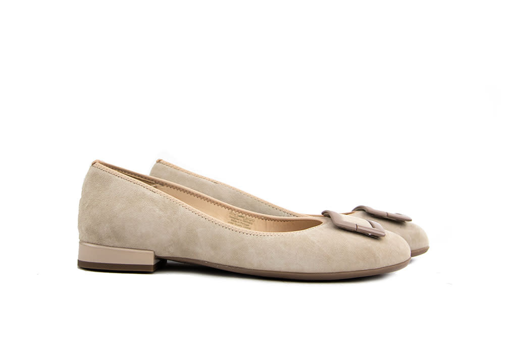 Ara Ballerina Sand Suede