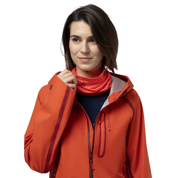 Veste ski de randonnée AYAQ LONAK HARDSHELL JKT W ORANGE SUNRISE