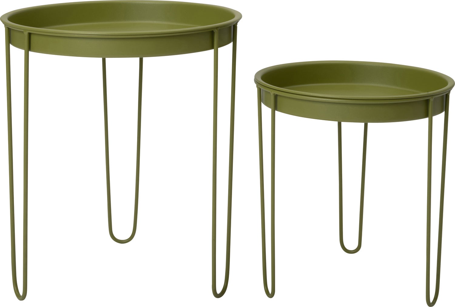 Intratuin Tray bijzettafel groen D 39,5 H 45 cm