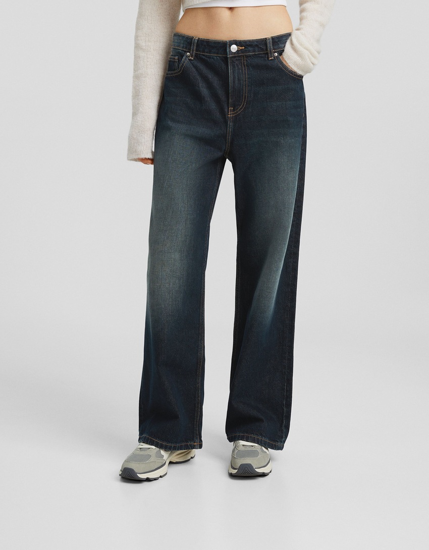 calças jeans largas