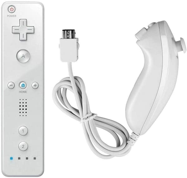Wii Remote Plus + Nunchuck Motion Plus (hvit)