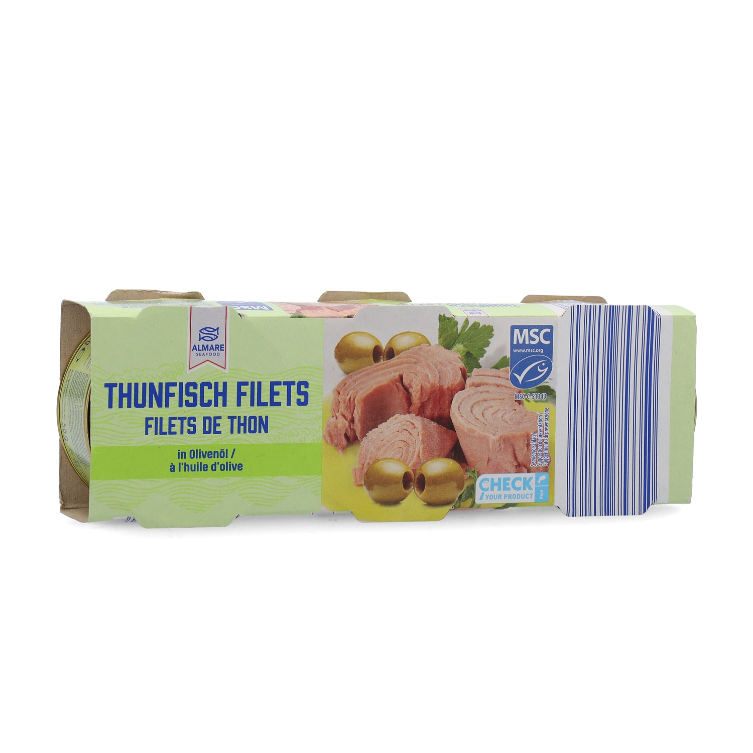 ALMARE SEAFOOD Mini Thunfisch, in Olivenöl 3 x 70 g