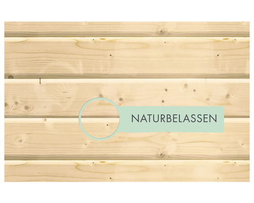 Houtgarage Karibu 28 mm 338 x 489 cm naturel
