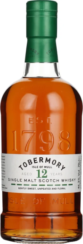 TOBERMORY 12 YEARS SINGLE MALT 70CL