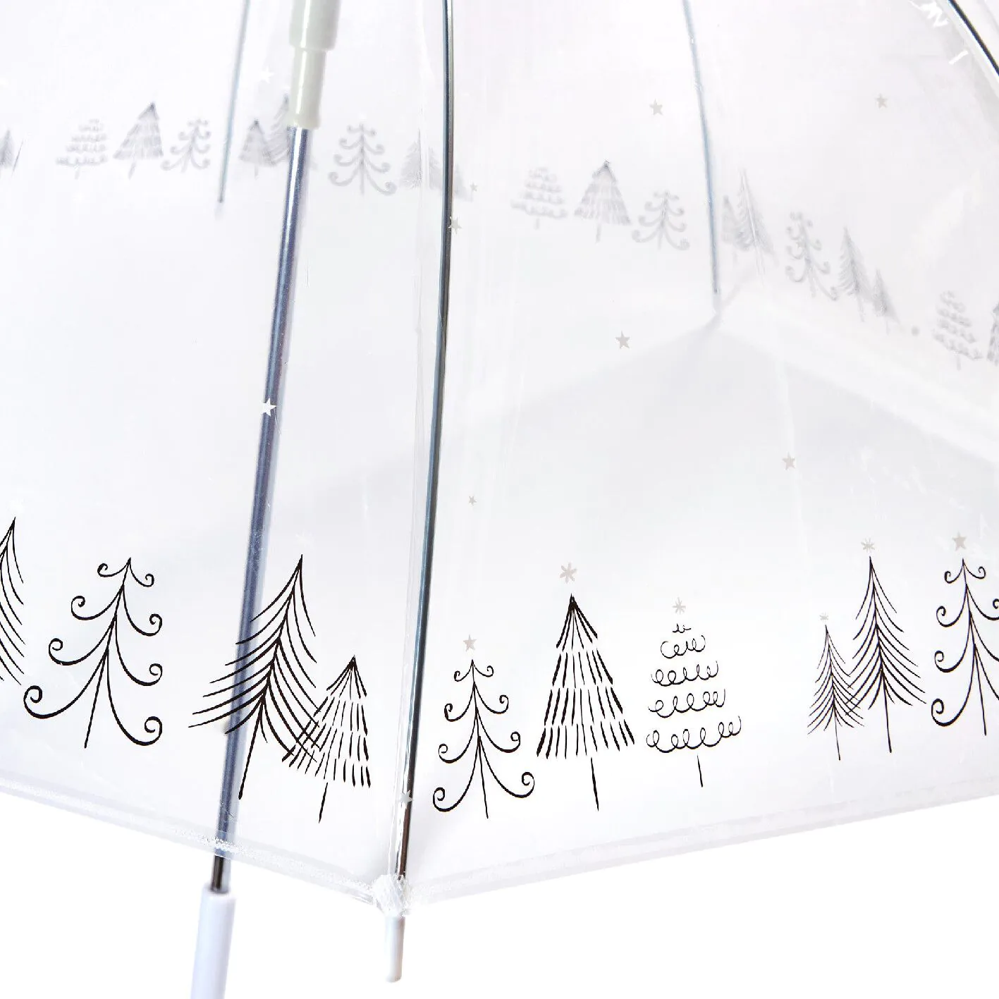 Regenschirm Transparent/Xmas, Baum, 82 cm