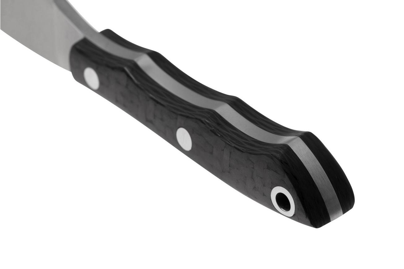 Bark River Micro Canadian CPM 3V, Black Carbon Fiber, vaststaand mes