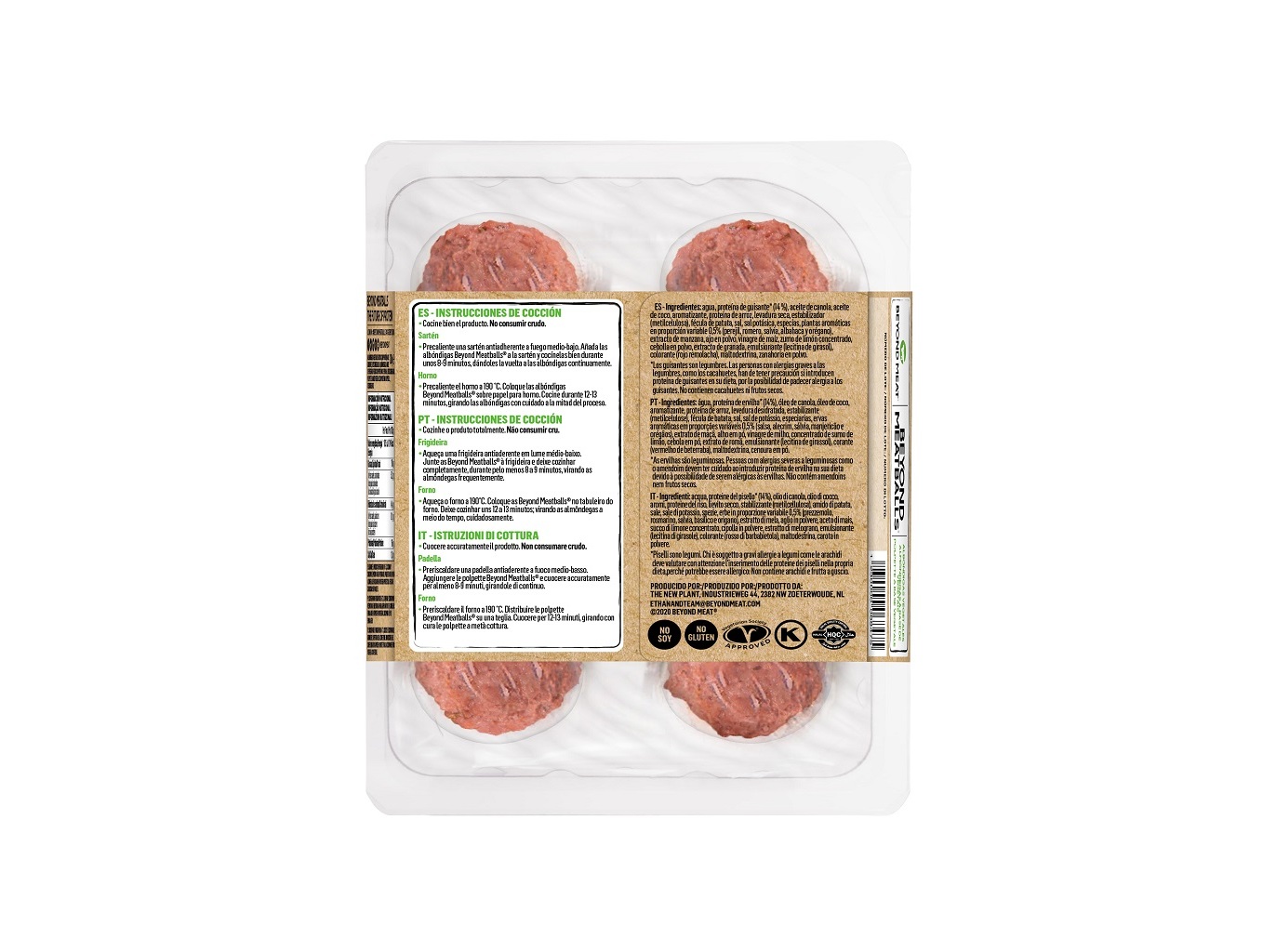 ALMONDEGAS VEGETAIS BEYOND MEAT VEGAN 200G