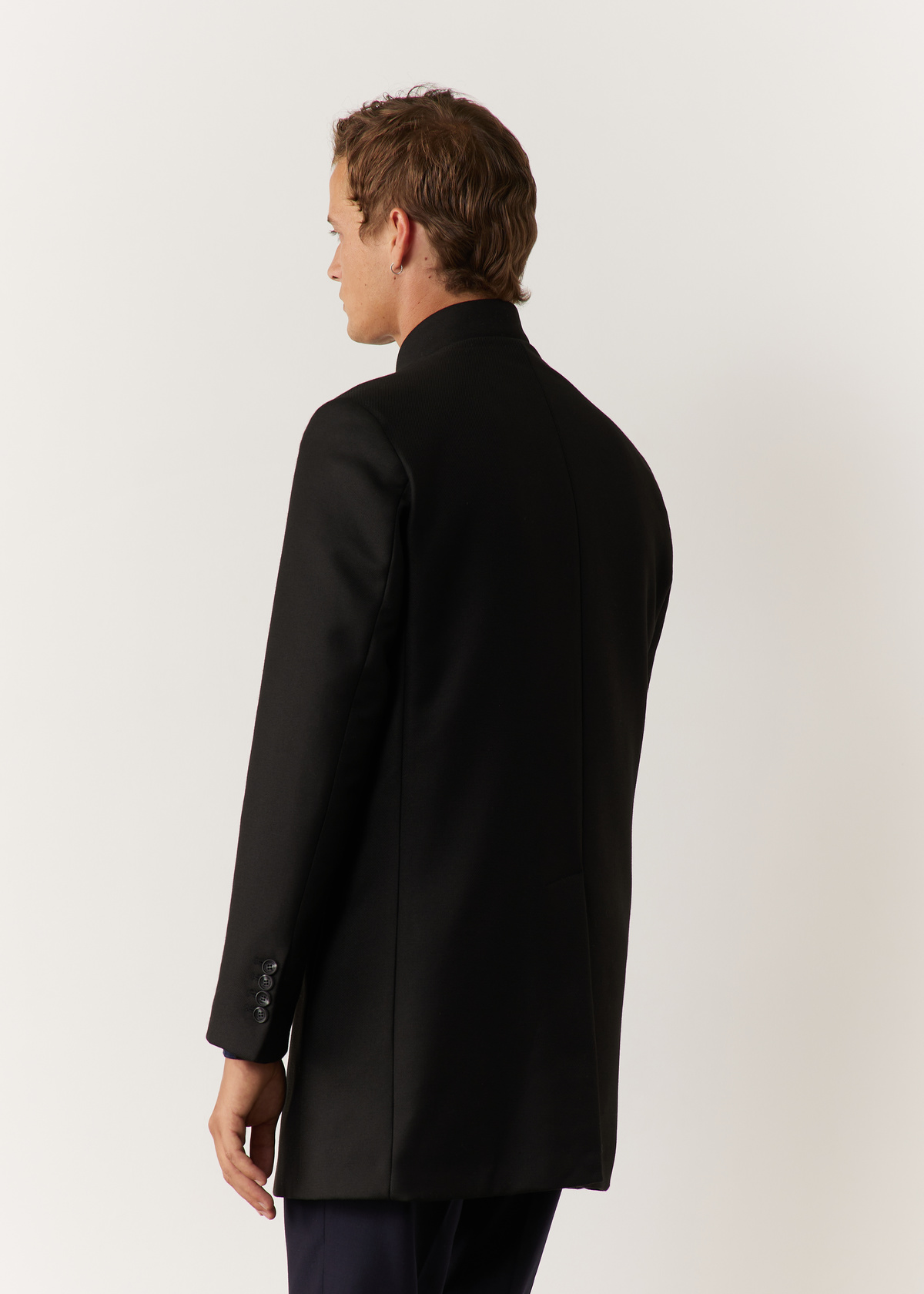 Manteau uni noir