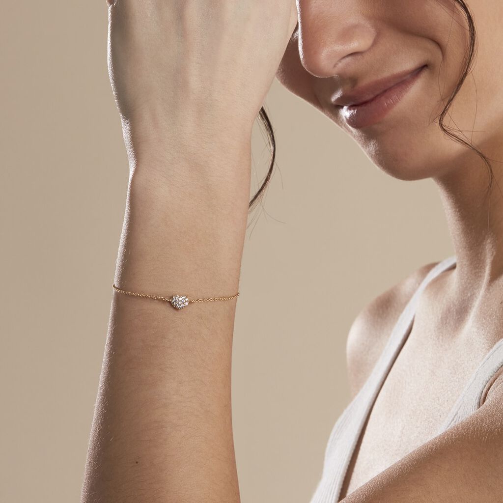 Bracelet Plaqué Or Nafissa Oxydes De Zirconium