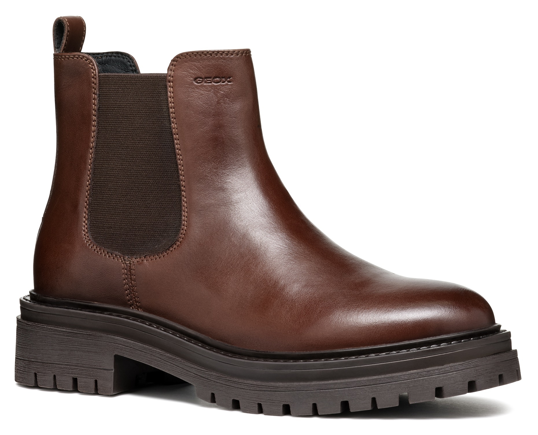 Geox Chelseaboots »D IRIDEA B«  Chunky Boot, Plateau Stiefelette mit modischem Blockabsatz
