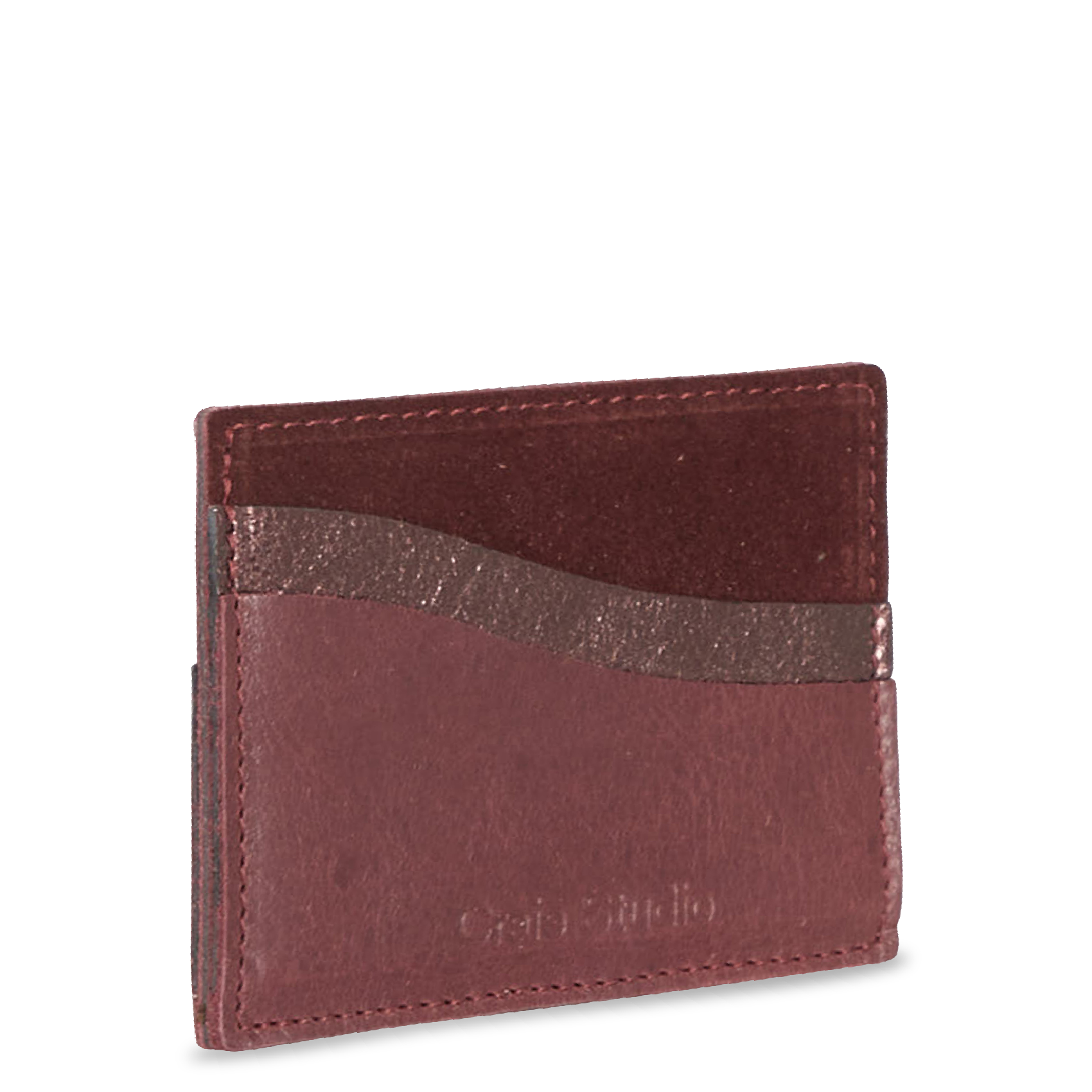 MINUS - Porte-cartes en cuir| Marron