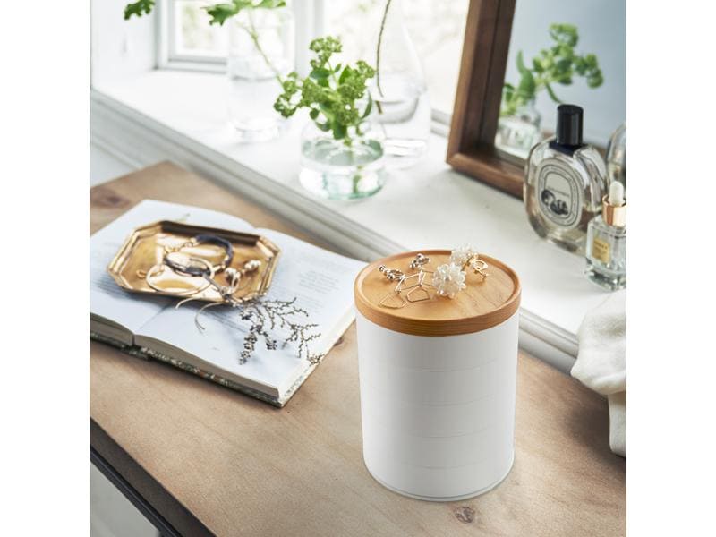 Yamazaki Schmuckhalter Tosca 5-teilig, Weiss Schmuck- Organizer