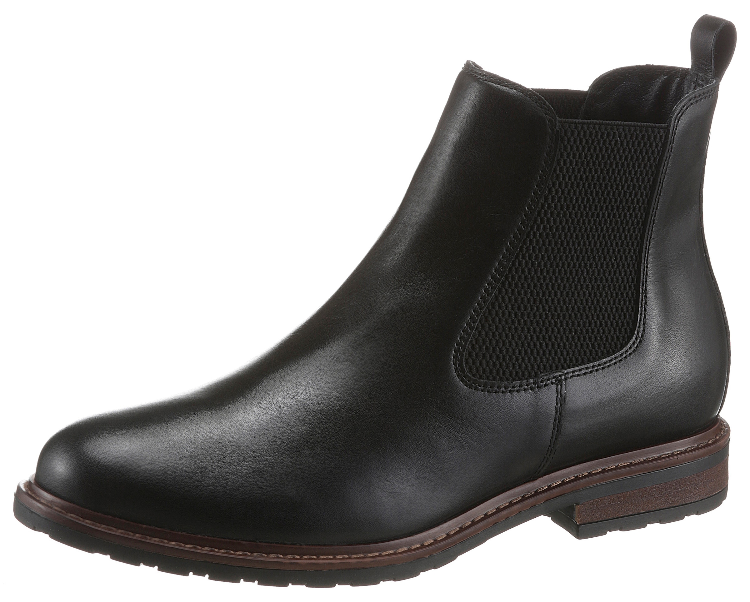 Tamaris Chelseaboots  ,Blockabsatz,Businessschuh,Bequemschuh, klassischer Look, schmale Form