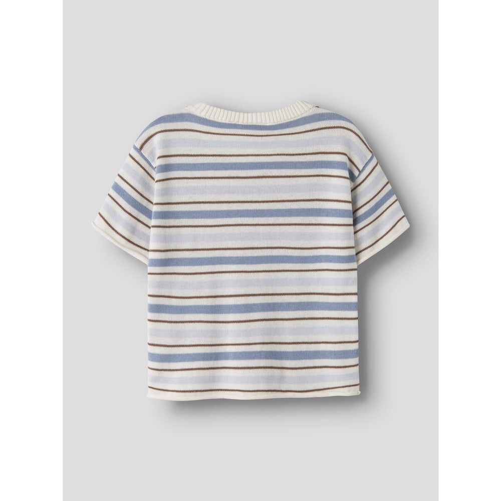 Køb Lil'Atelier Coconut Milk Dusty Blue Nmmhito Ss Loose Strik Lil