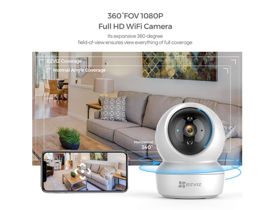 EZVIZ - Caméra de surveillance EZVIZ C6N - Caméra sans fil motorisée 1080p