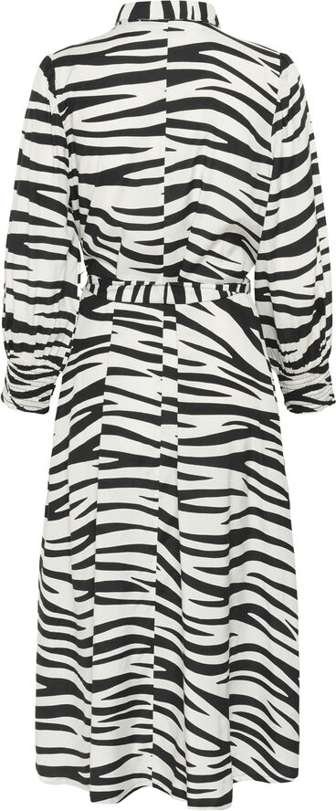 Kaffe KAemine Olga Dress Chalk/black animal
