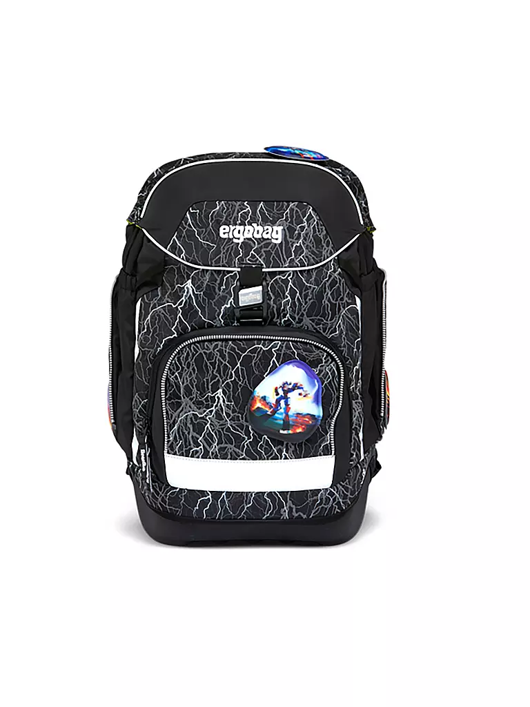 ERGOBAG Schultaschen Set 6tlg PACK Reflex Glow - Super ReflektBär schwarz