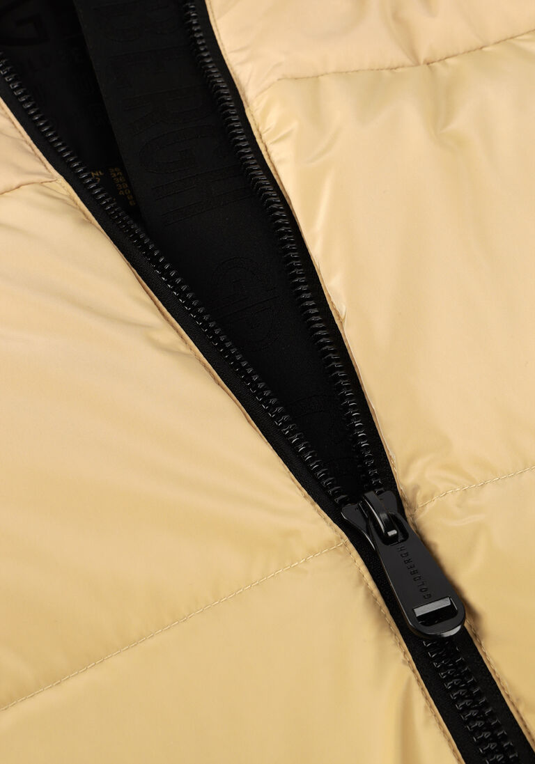 beige goldbergh gewatteerde jas sion jacket