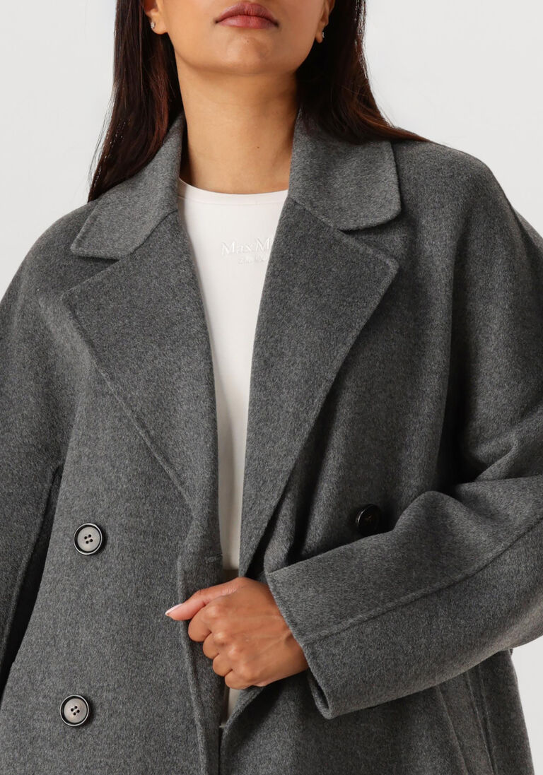 donkergrijze max mara mantel paul