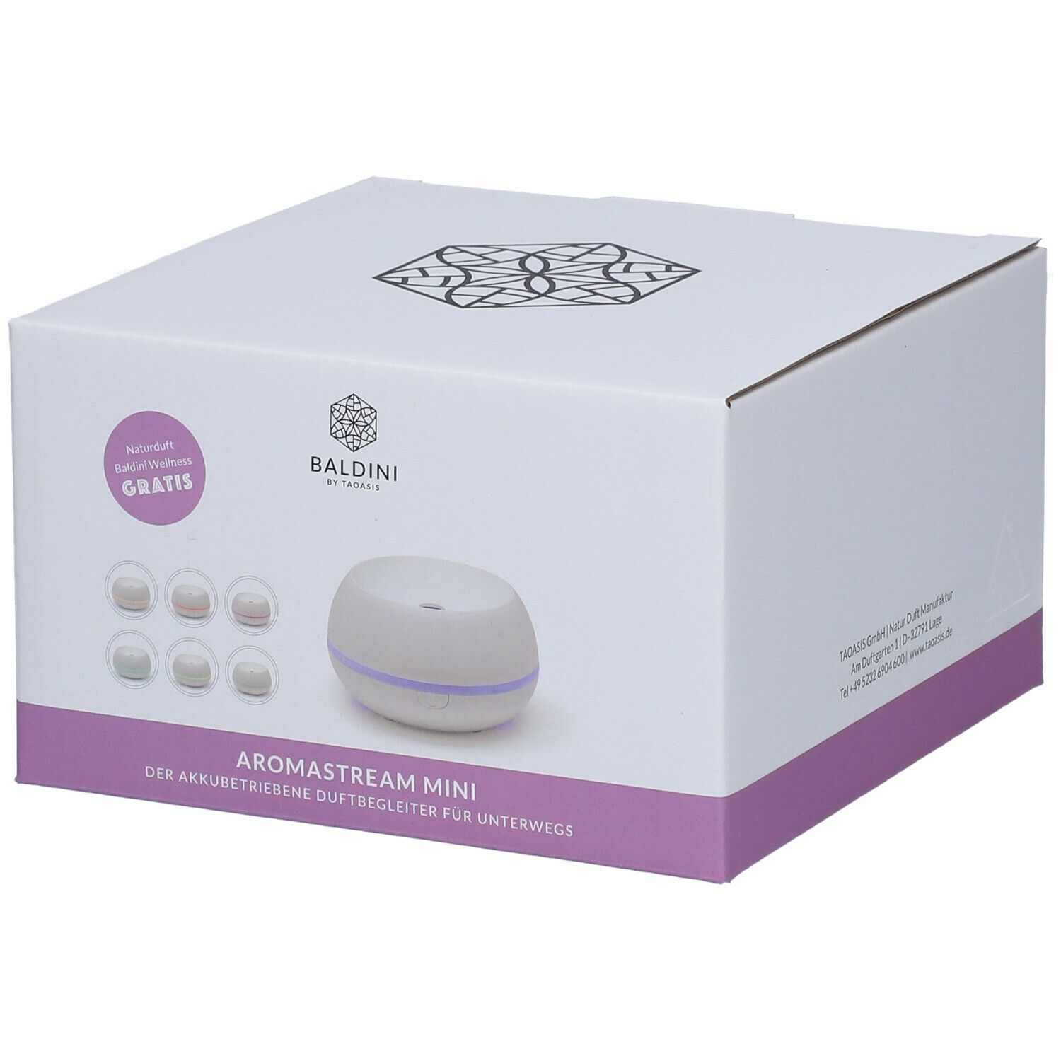 Aromastream Mini mit BALDINI Welness
