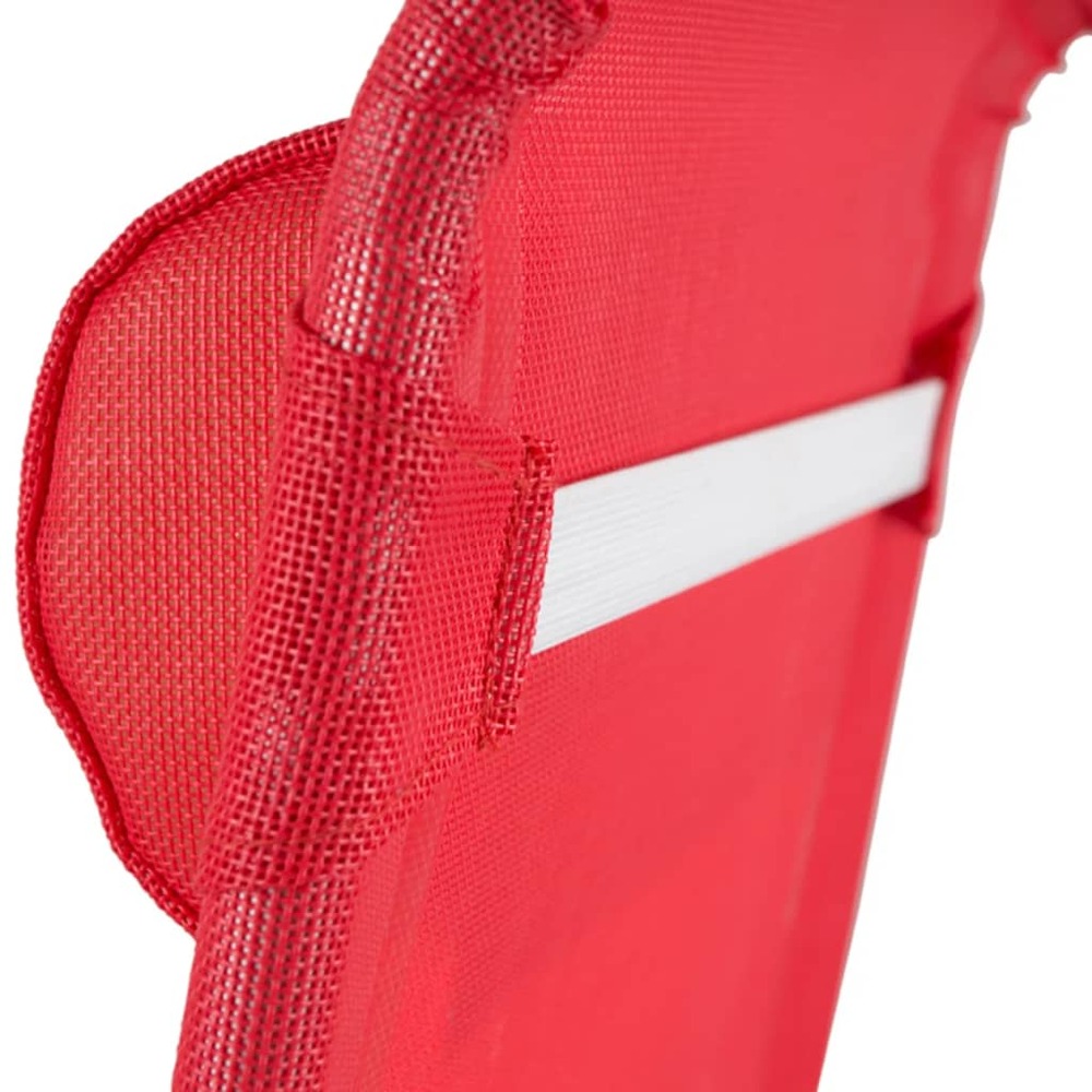 Chaise de plage aluminium rouge