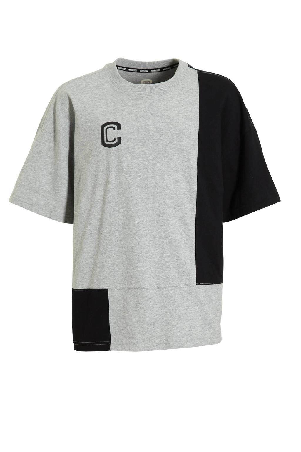 Coolcat Colourblock T-shirt Tate met Print