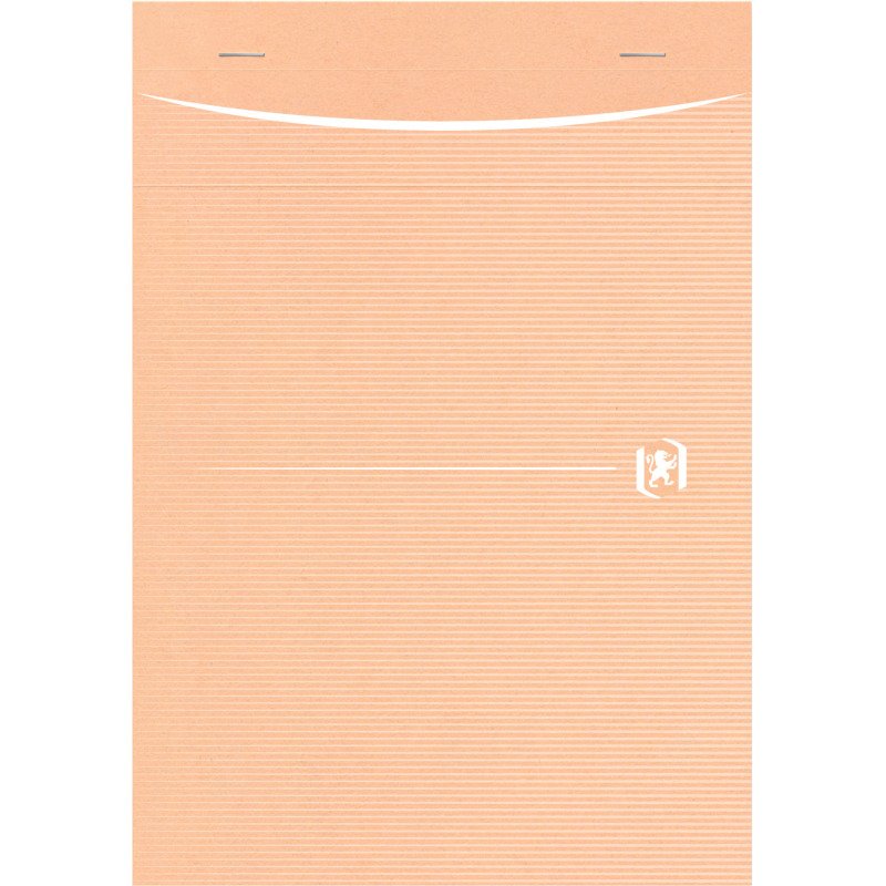 Bloc de bureau recyclé Touareg Oxford A5 14,8 x 21 cm agrafé- 5 x 5 - 80 feuilles