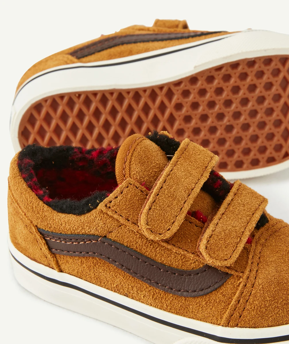 VANSBASKETS À SCRATCHS BÉBÉ MARRON OLD SKOOL V