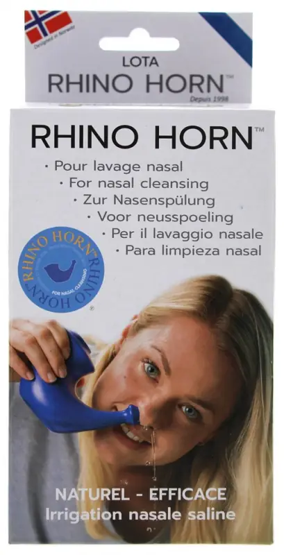 Rhino Horn Pour Lavage Nasal - Couleur : Bleu - 1 Unité