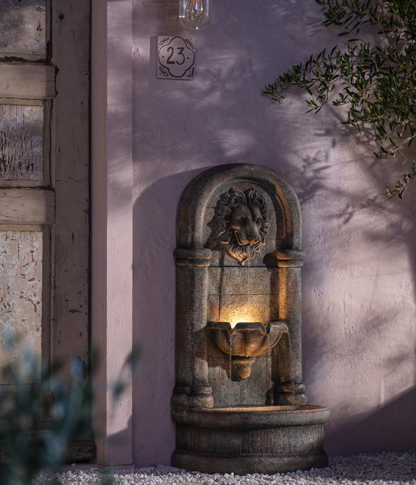Dehner Polyresin-Wandbrunnen Faro,