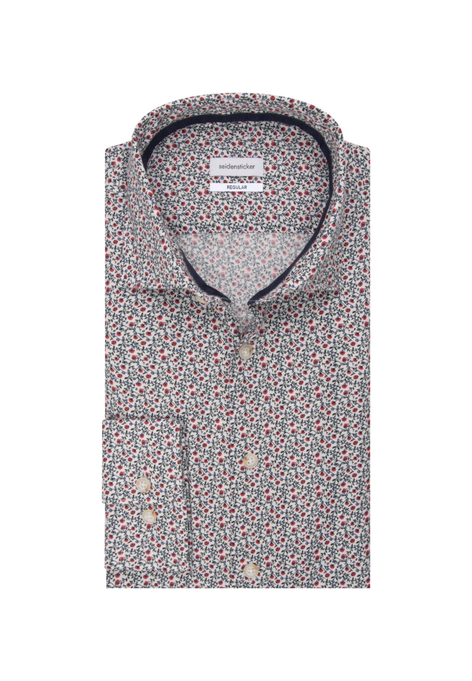 Seidensticker| Herren Casual Hemd Schwarze Rose