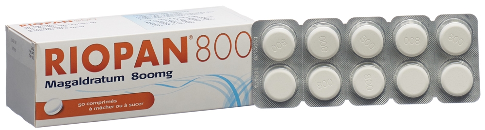 RIOPAN Tabl 800 mg Blist 50 Stk