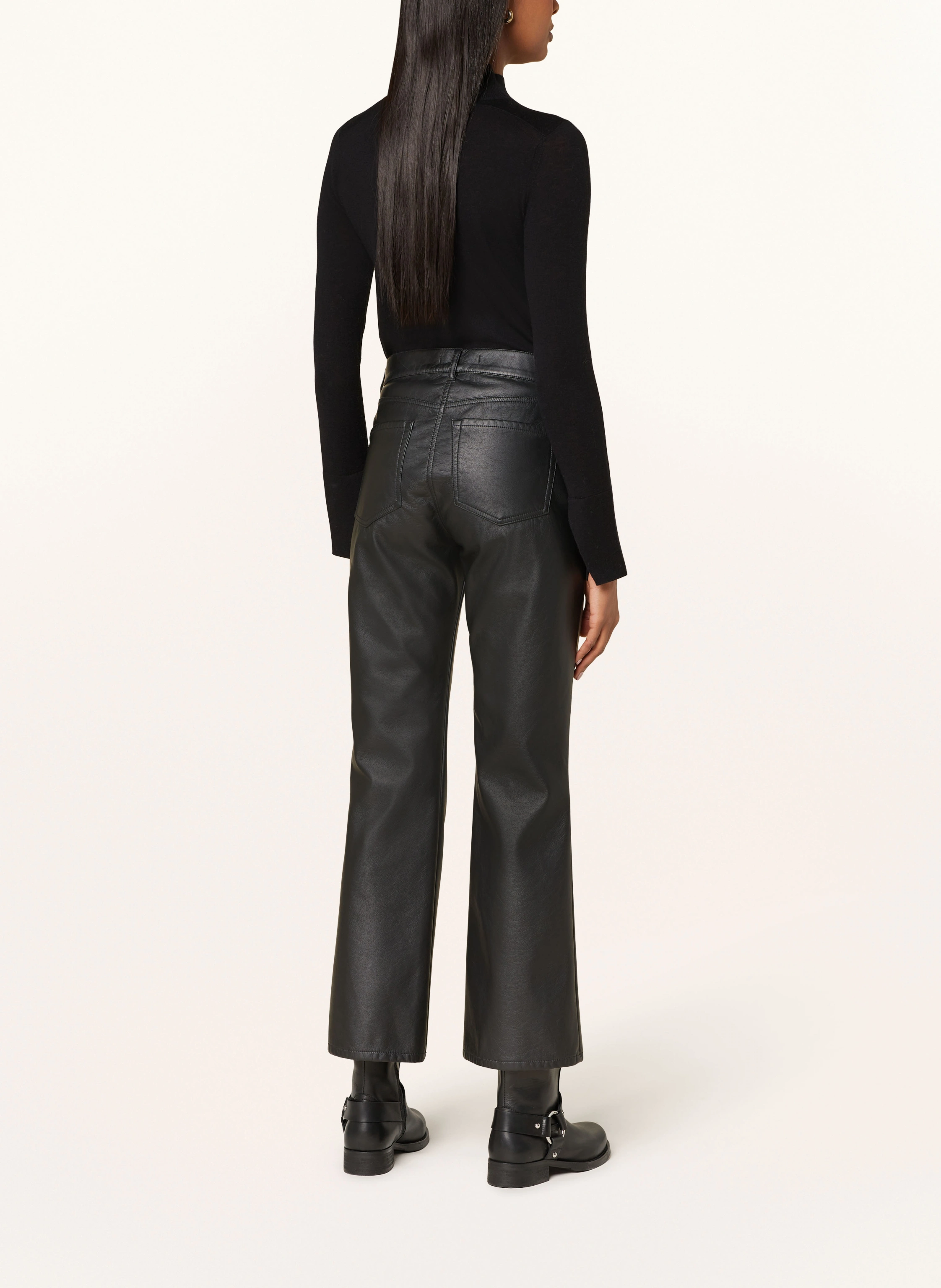 WEEKEND Max Mara Hose CALIFFO in Lederoptik