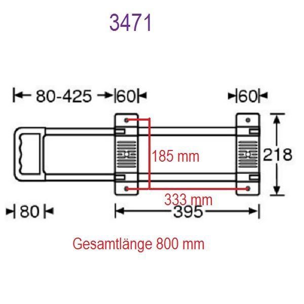 Adam Hall 3471 Ausziehgriff mit Aluminiumschaft