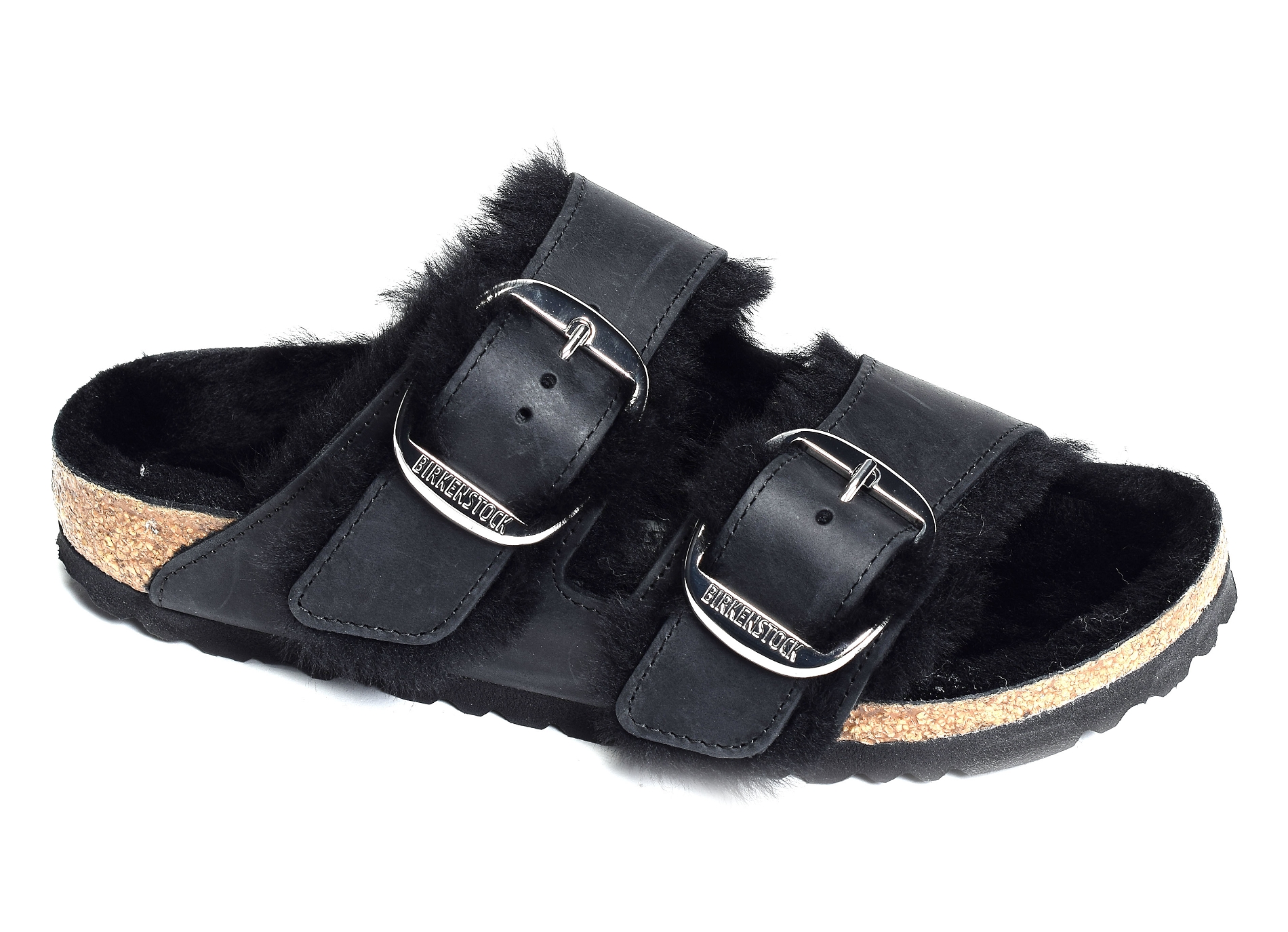 Arizona big buckle shearling noir