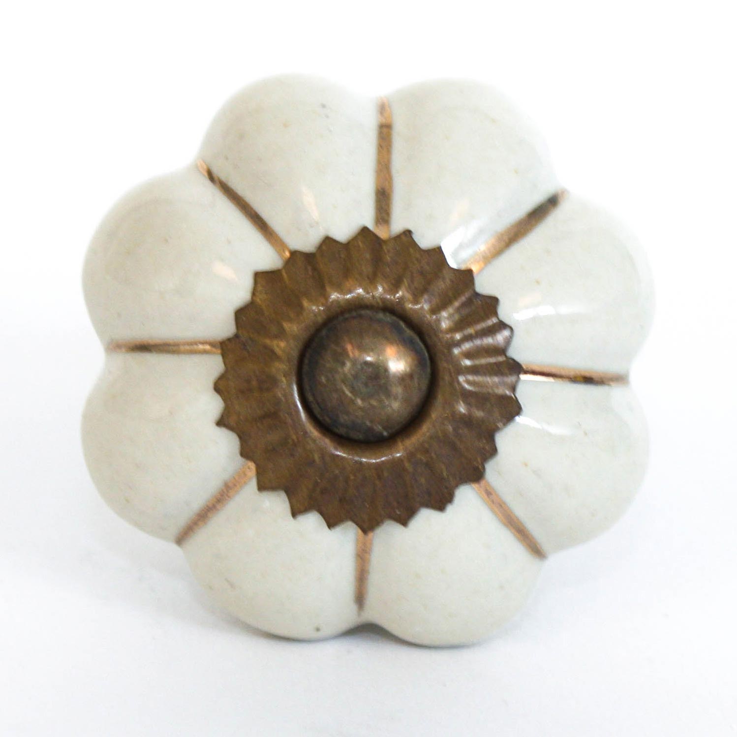 Türknauf 'Blume', beige, Ø 4 cm günstig bestellen